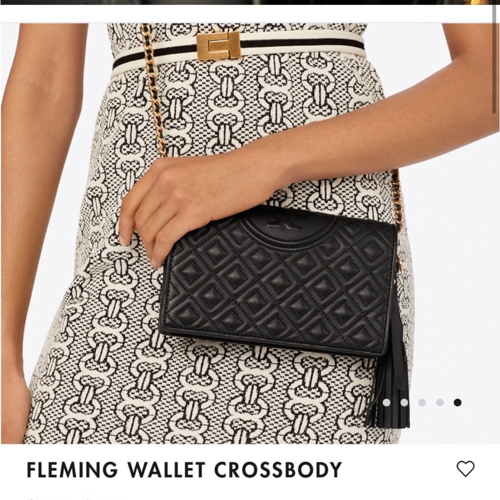 Tory Burch Fleming wallet crossbody, NWT